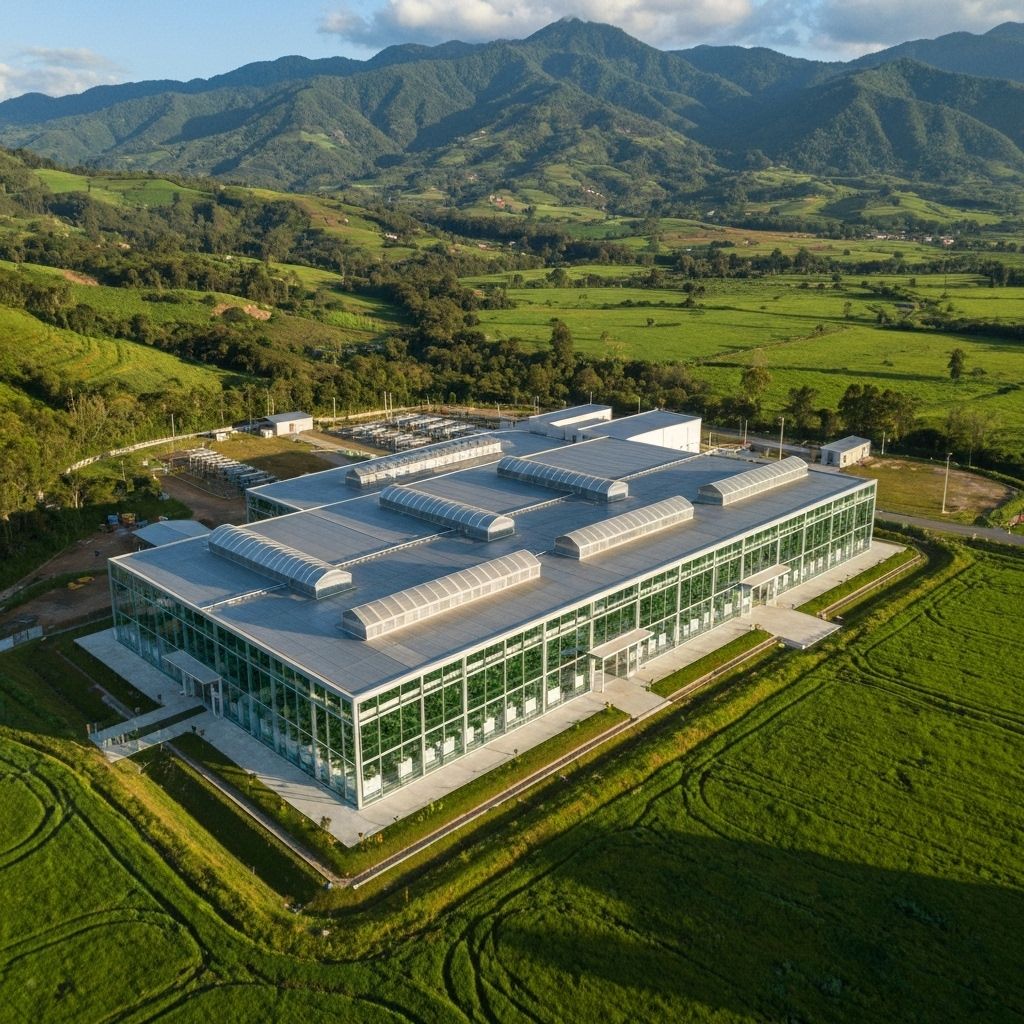Colombian cannabis cultivation facility